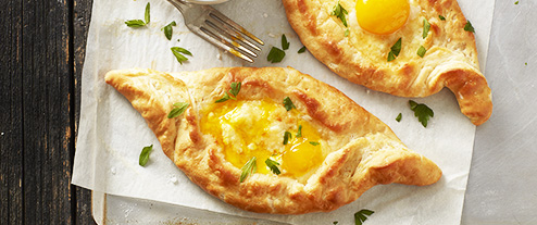 Georgian Cheesy Egg Boats